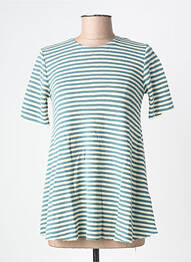 Pulover croială cambrată mâneci scurte verde BY BASICS femme