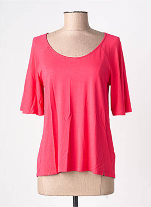 Tricou elasticitate mâneci scurte roz BLUTSGESCHWISTER femeie