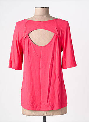 Tricou elasticitate mâneci scurte roz BLUTSGESCHWISTER femeie
