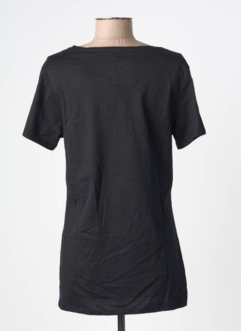 Tricou serigrafie mâneci scurte negru MARGOT femme