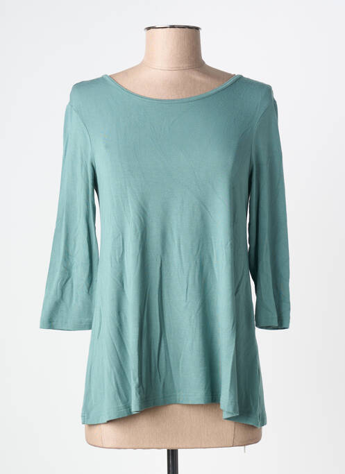 Tricou elasticitate mâneci 3/4 verde BY BASICS femme
