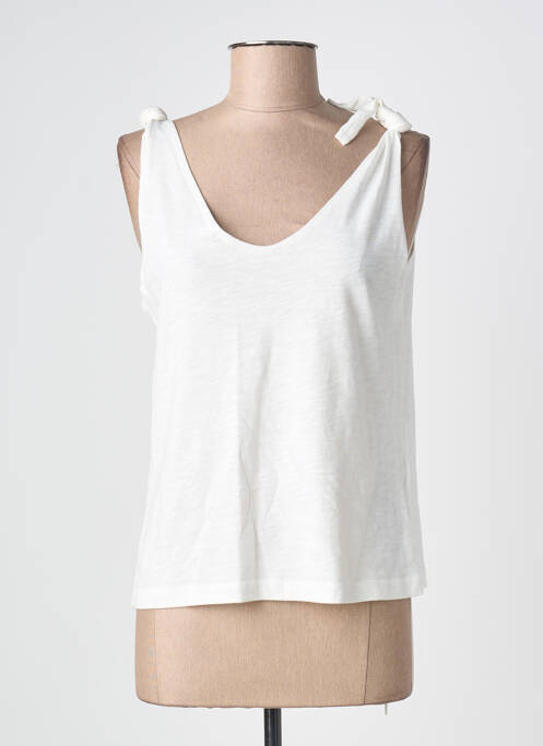 Tricou croială dreaptă bretele subțiri bej MADEMOISELLE YEYE femme