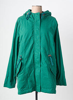 Parka mâneci lungi cu glugă verde TRANQUILLO femme