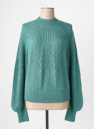 Pulover țesătură melanj mâneci lungi verde KING LOUIE femme