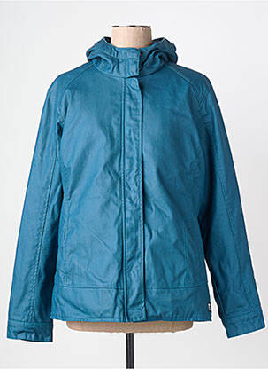 Impermeabil buzunare cu glugă albastru MOUSQUETON femme