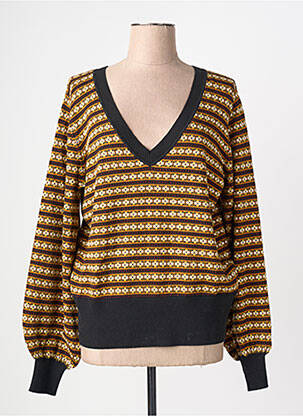 Pulover elasticitate mâneci lungi negru KING LOUIE femme