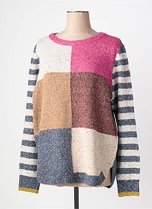 Pulover țesătură melanj mâneci lungi gri WHITE STUFF femme