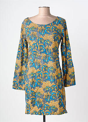 Rochie scurtă mâneci lungi mâneci lungi gri KALI YOG femme