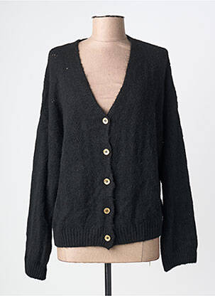 Vestă cu mâneci lungi croială cambrată negru KANOPE femme