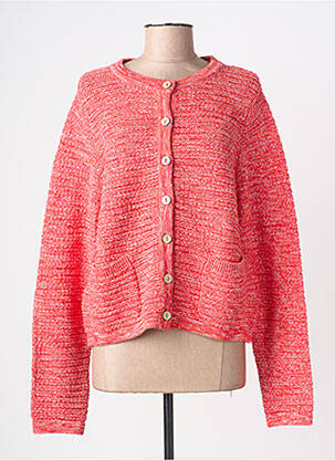 Vestă cu mâneci lungi închidere cu nasturi pe față roșu WHITE STUFF femme