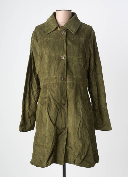 Rochie midi mâneci lungi mâneci lungi verde KALI YOG femme