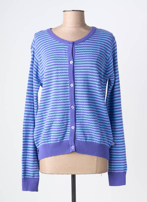 Vestă cu mâneci lungi croială cambrată albastru DANEFAE femme