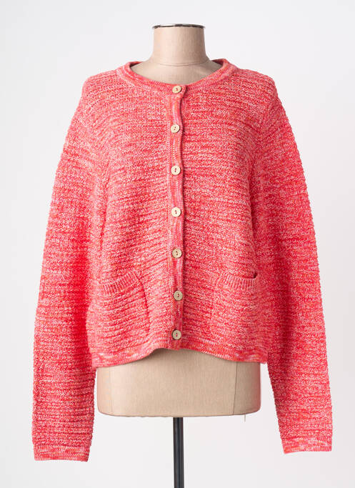 Vestă cu mâneci lungi închidere cu nasturi pe față roșu WHITE STUFF femme