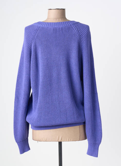 Vestă cu mâneci lungi închidere cu nasturi pe față violet DANEFAE femme