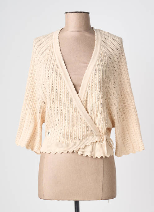 Vestă cu mâneci lungi mâneci 3/4 bej BLUTGESCHWISTER femme