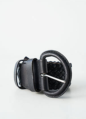 Curea efect material satinat negru LA FIANCÉE femeie