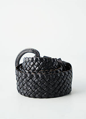 Curea efect material satinat negru LA FIANCÉE femeie