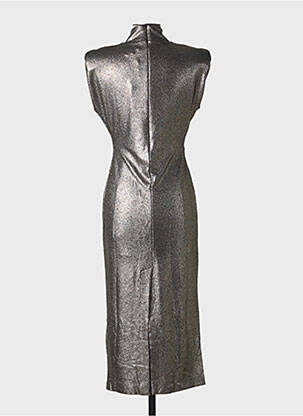 Rochie lungă mâneci scurte mâneci scurte argintiu ESSENTIEL ANTWERP femeie
