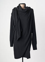 Rochie pulover elasticitate mâneci lungi negru ESSENTIEL ANTWERP femeie
