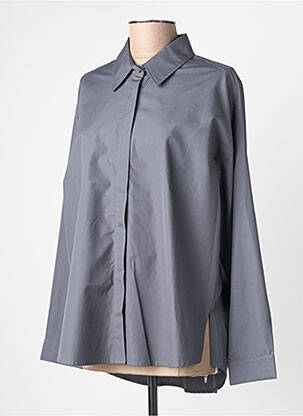 Cămașă croială dreaptă mâneci lungi gri ANDREA LEV femme