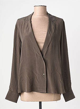 Sacou mâneci lungi maro DIEGA femme