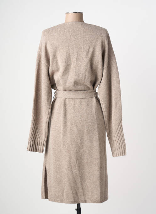 Vestă cu mâneci lungi elasticitate maro MAJESTIC FILATURES femme