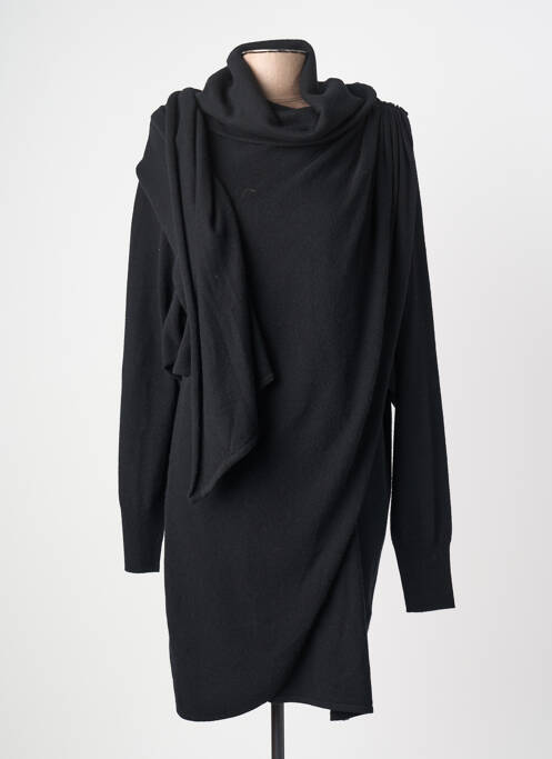 Rochie pulover elasticitate mâneci lungi negru ESSENTIEL ANTWERP femme