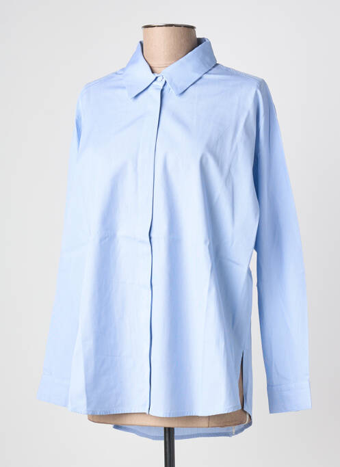 Cămașă croială dreaptă mâneci lungi albastru ANDREA LEV femme