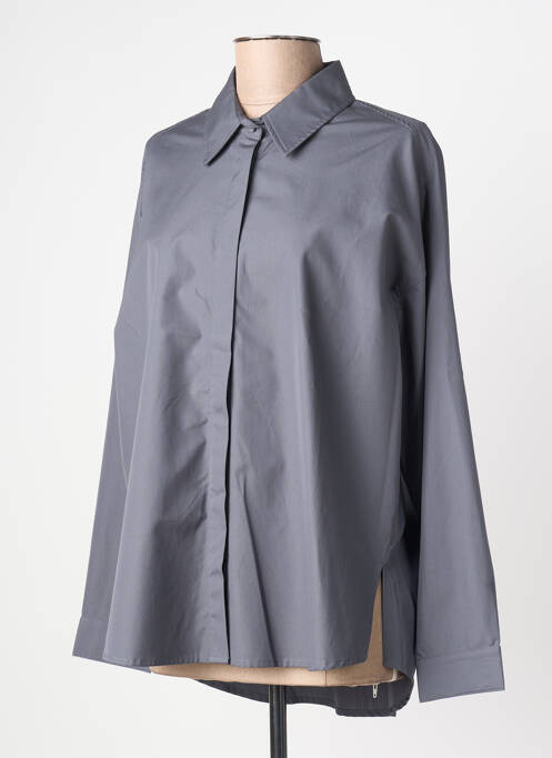 Cămașă croială dreaptă mâneci lungi gri ANDREA LEV femme