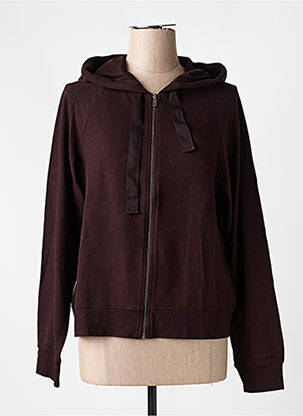 Jachete casual guler rotund violet MAJESTIC FILATURES femme