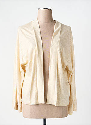 Vestă cu mâneci lungi guler în v auriu NOTSHY femme
