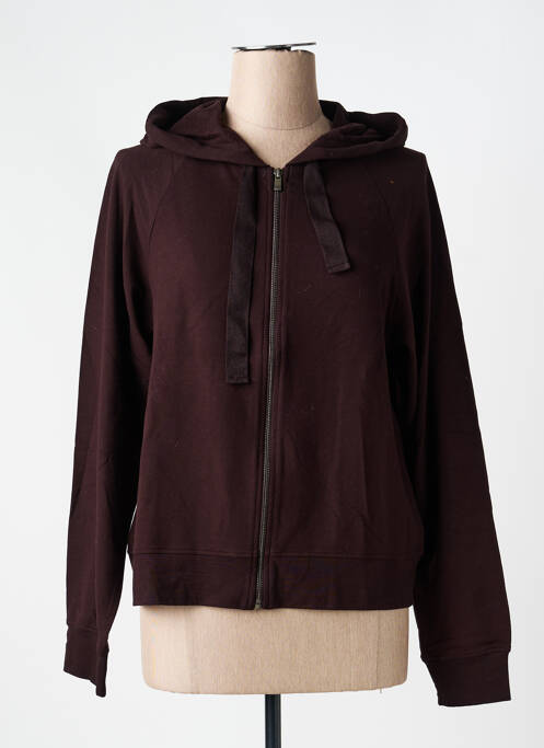 Jachete casual guler rotund violet MAJESTIC FILATURES femme