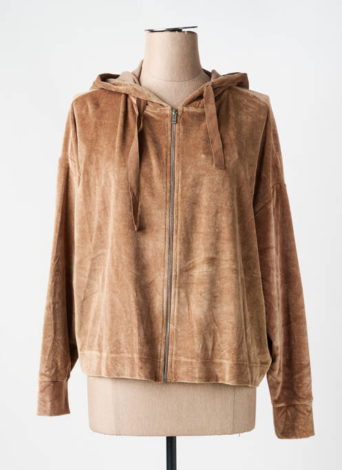 Jachete casual guler rotund maro MAJESTIC FILATURES femme