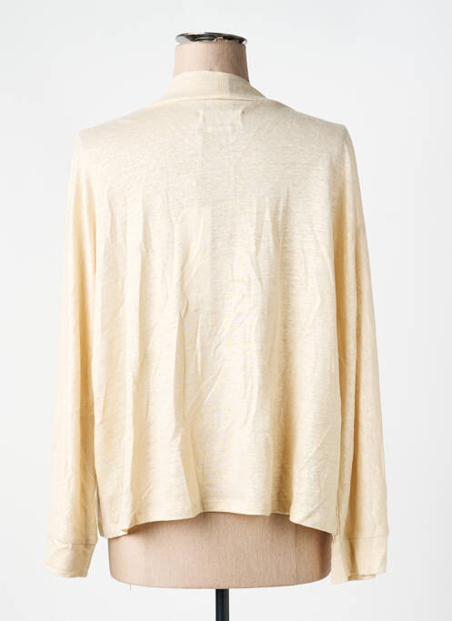 Vestă cu mâneci lungi guler în v auriu NOTSHY femme