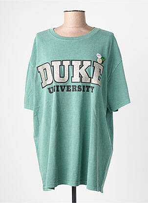 Tricou croială dreaptă mâneci scurte verde NEWTONE femeie
