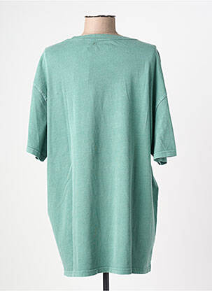 Tricou croială dreaptă mâneci scurte verde NEWTONE femeie