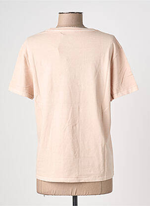 Tricou serigrafie mâneci scurte bej NEWTONE femeie