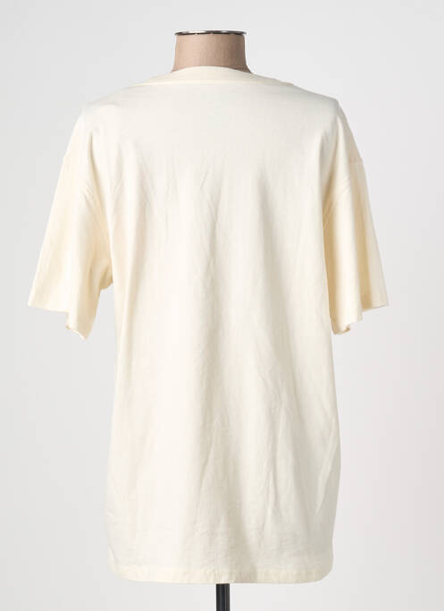 Tricou croială dreaptă mâneci scurte bej NEWTONE femme