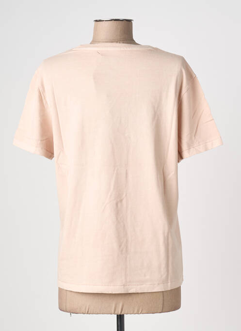 Tricou serigrafie mâneci scurte bej NEWTONE femme