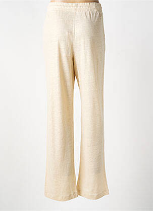 Pantalon drept talie elastică auriu NOTSHY femeie