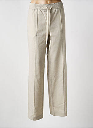 Pantalon drept talie elastică gri PHISIQUE DU ROLE femeie