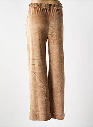 Pantalon drept talie elastică bej MAJESTIC FILATURES femeie