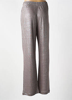 Pantalon drept talie elastică argintiu NOTSHY femeie
