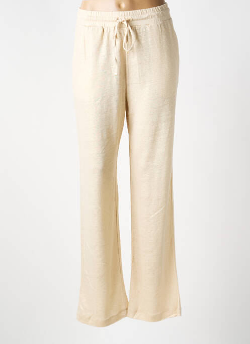 Pantalon drept talie elastică auriu NOTSHY femme