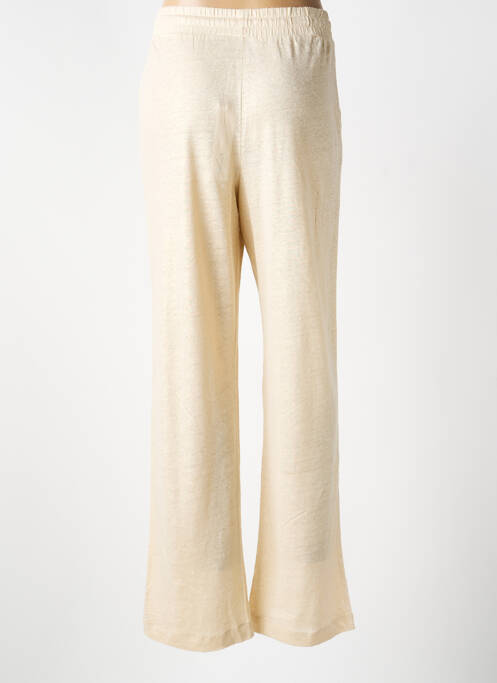 Pantalon drept talie elastică auriu NOTSHY femme