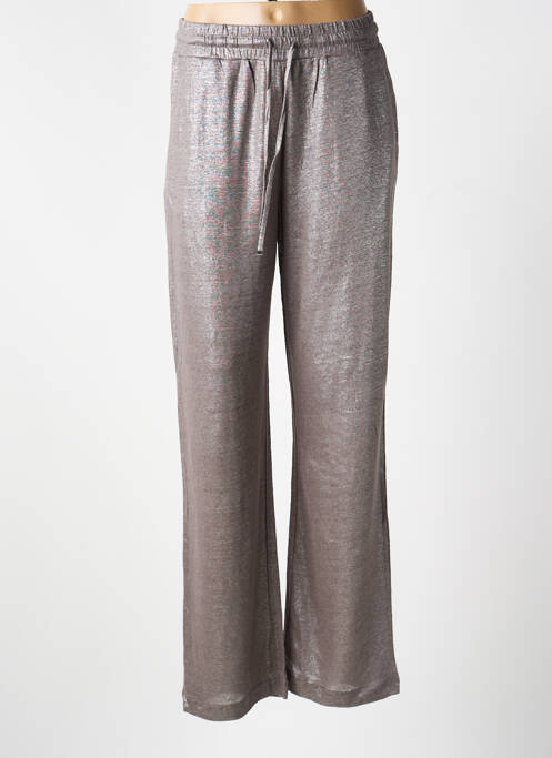 Pantalon drept talie elastică argintiu NOTSHY femme