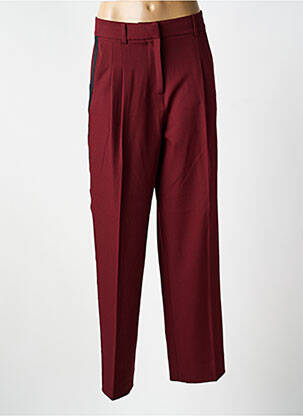 Pantalon drept țesătură poplin mărime normală roșu ESSENTIEL ANTWERP femeie