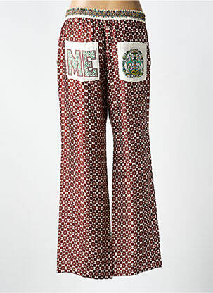 Pantalon drept talie elastică mărime normală verde ME369 femeie