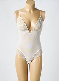 Body de lenjerie broderie alb LA NOUVELLE femme