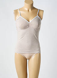Top/caraco elasticitate bej LA NOUVELLE femme